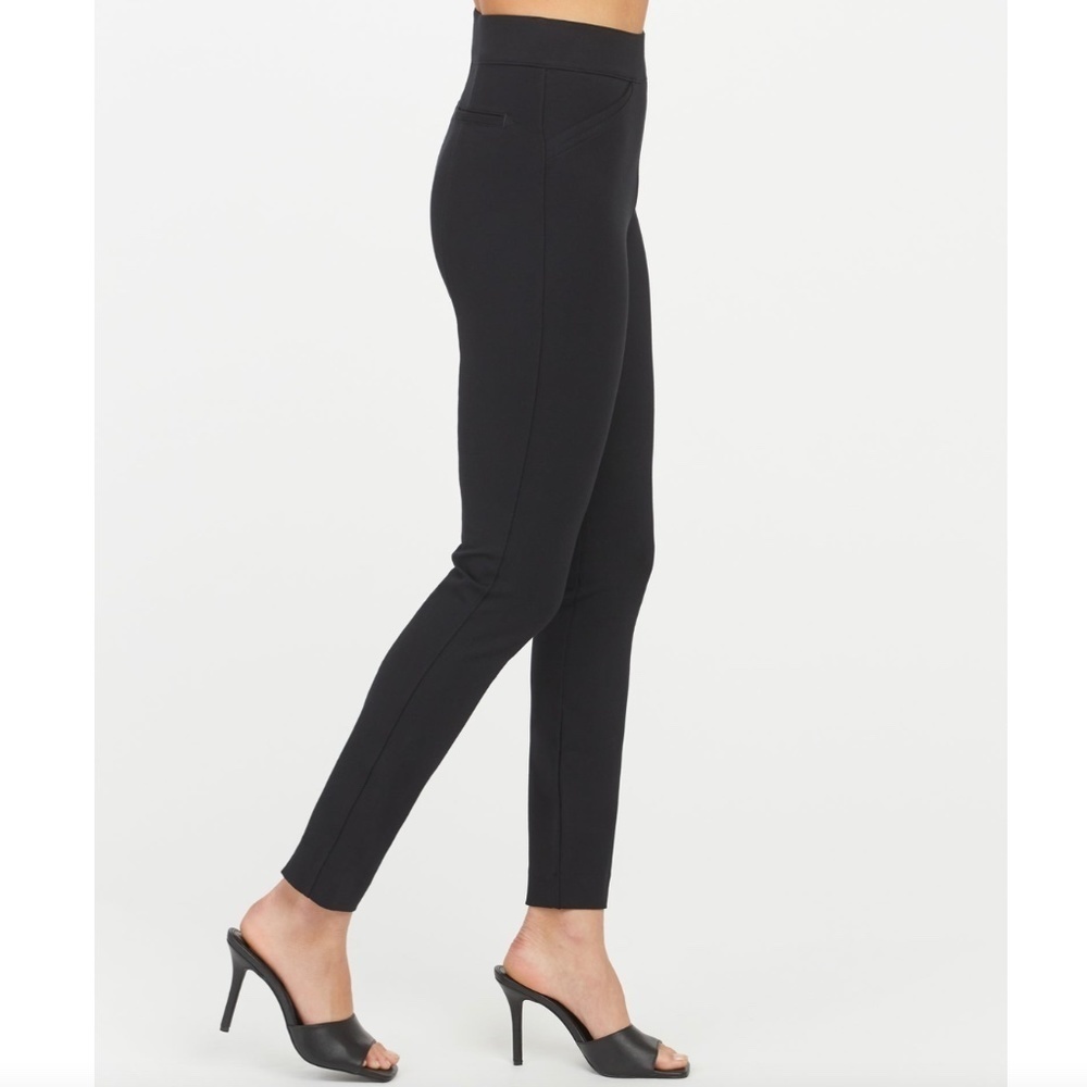 Spanx The Perfect Pant Ankle Backseam Skinny Classic Black S LIKE NEW!